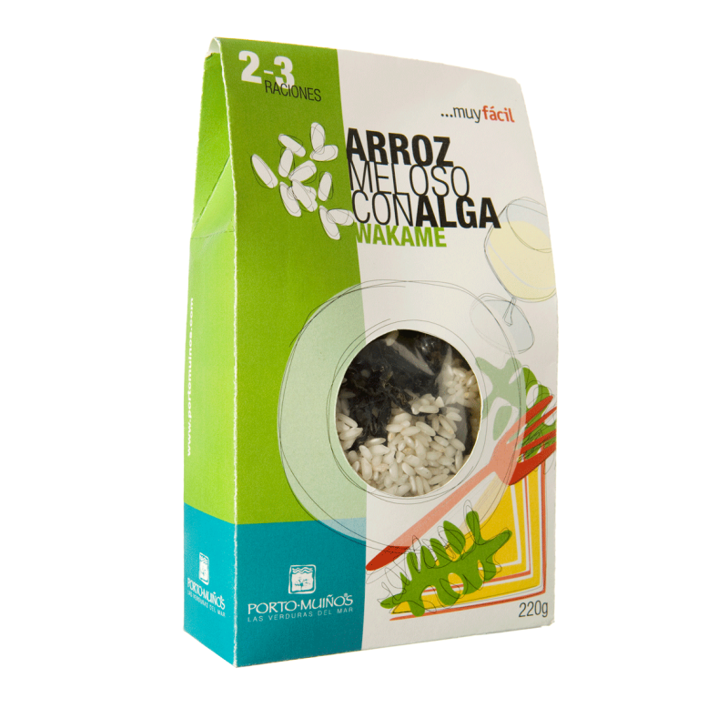 ARROZ MELOSO CON WAKAME ESTUCHE 220g